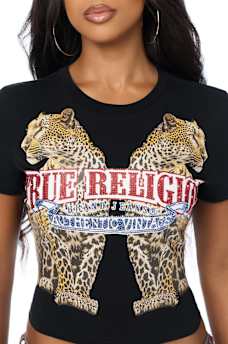 CRYSTAL LEOPARD  BABY TEE