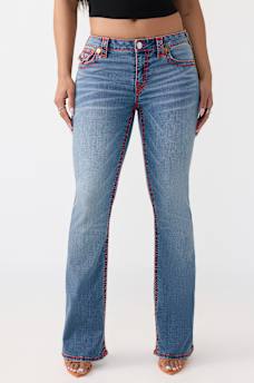 BECCA MID RISE SUPER T FLAP BOOTCUT JEAN, image 2