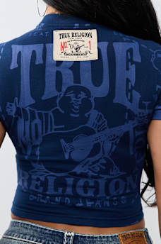 CRYSTAL TIMELESS LOGO TEE