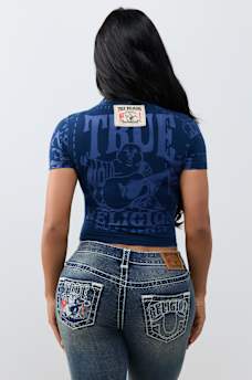 CRYSTAL TIMELESS LOGO TEE