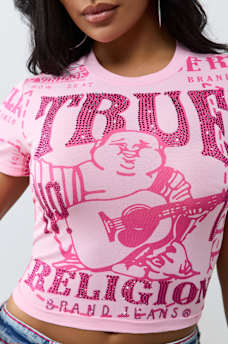 CRYSTAL TIMELESS LOGO TEE