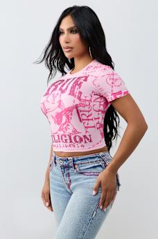 CRYSTAL TIMELESS LOGO TEE