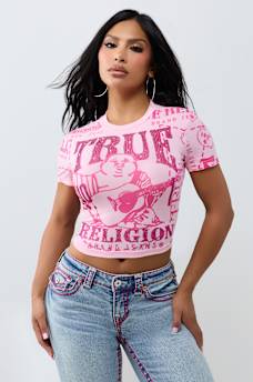 CRYSTAL TIMELESS LOGO TEE