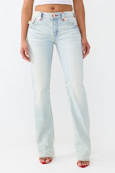 BILLIE MID RISE SUPER T FLAP STRAIGHT JEAN