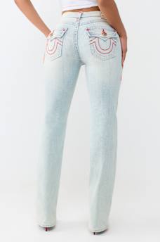 BILLIE MID RISE SUPER T FLAP STRAIGHT JEAN