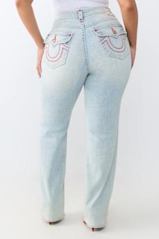 PLUS BILLIE MID RISE SUPER T FLAP STRAIGHT JEAN
