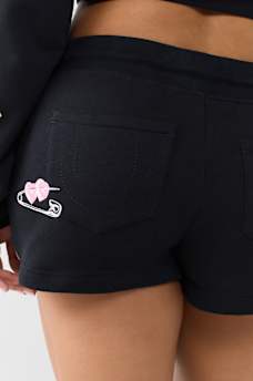 DOODLE MID RISE LOUNGE FLEECE SHORT