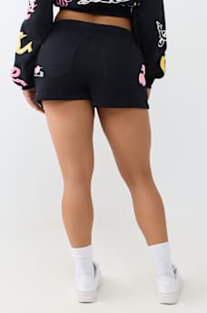 DOODLE MID RISE LOUNGE FLEECE SHORT
