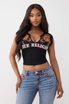TIGER LOGO NOTCH TEE