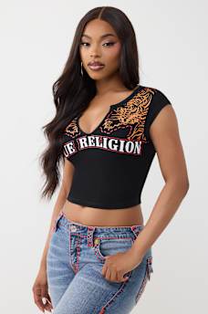 TIGER LOGO NOTCH TEE