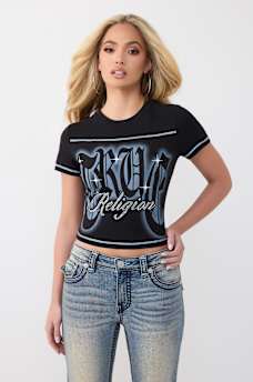 CRYSTAL LOGO BABY TEE, image 3