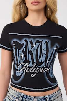 CRYSTAL LOGO BABY TEE, image 1