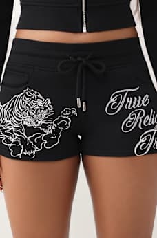 JOEY LOW RISE EMBROIDERED TIGER SHORT, image 3