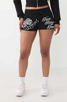 JOEY LOW RISE EMBROIDERED TIGER SHORT, image 1