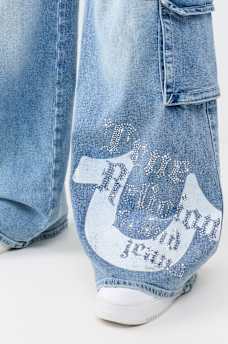 BOBBI MID RISE BAGGY CARGO JEAN