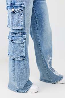 BOBBI MID RISE BAGGY CARGO JEAN