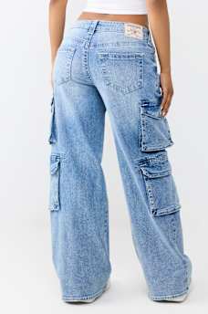 BOBBI MID RISE BAGGY CARGO JEAN
