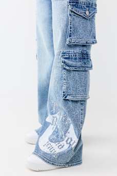 BOBBI MID RISE BAGGY CARGO JEAN