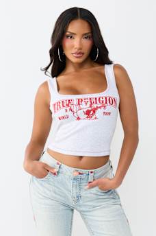 RIBBED CONTRAST TANK TOP