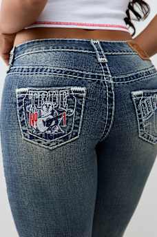 BILLIE MID RISE BUDDHA POCKET SUPER T STRAIGHT JEAN