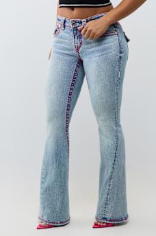 JOEY LOW RISE SUPER T FLAP FLARE JEAN