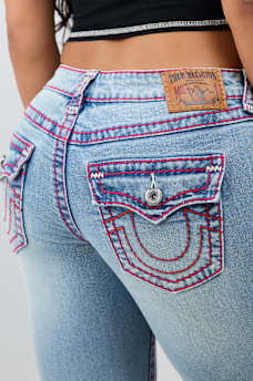 JOEY LOW RISE SUPER T FLAP FLARE JEAN