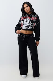 STITCH BUDDHA BIG T GIRLFRIEND PULLOVER HOODIE