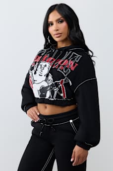 STITCH BUDDHA BIG T GIRLFRIEND PULLOVER HOODIE