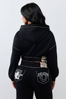 STITCH BUDDHA BIG T GIRLFRIEND PULLOVER HOODIE