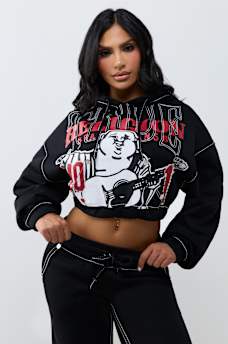STITCH BUDDHA BIG T GIRLFRIEND PULLOVER HOODIE