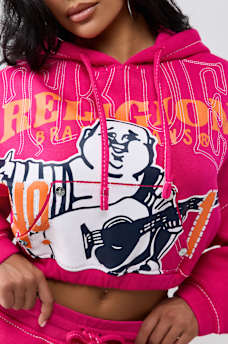 STITCH BUDDHA BIG T GIRLFRIEND PULLOVER HOODIE