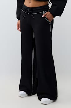 BECCA MID RISE BIG T CARGO BOOTCUT SWEATPANT