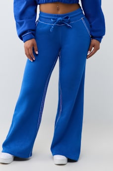 BECCA MID RISE BIG T CARGO BOOTCUT SWEATPANT