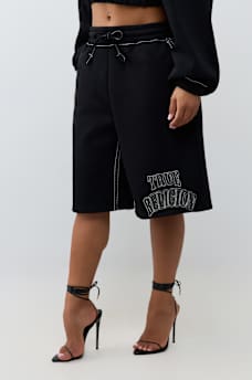 BIG T EMBROIDERED BUDDHA FLEECE SHORT