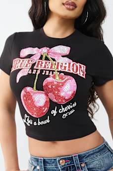 CHERRY BABY TEE, image 1