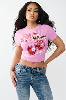 CAMISETA CORTA CON CEREZA, image 2