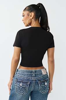 TEDDY BEAR CREWNECK BABY TEE, image 5