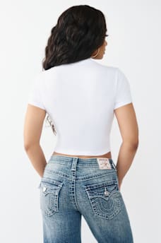 TEDDY BEAR CREWNECK BABY TEE, image 5