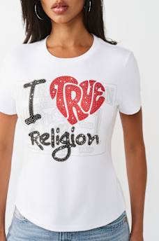 I LOVE TRUE CLASSIC CREWNECK TEE, image 1