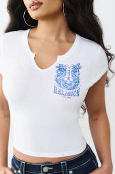TATTOO NOTCHED BABY TEE, image 2