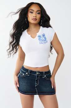 TATTOO NOTCHED BABY TEE, image 3