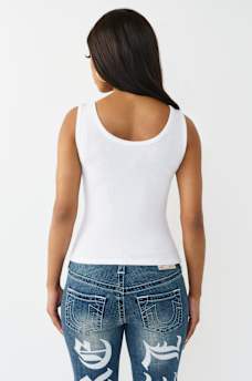 HERITAGE WORLD TOUR NOTCH RIBBED TANK