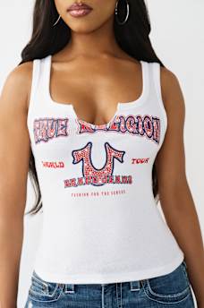 HERITAGE WORLD TOUR NOTCH RIBBED TANK