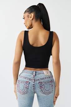 BUTTON-UP RIBBED TANK TOP, image 5