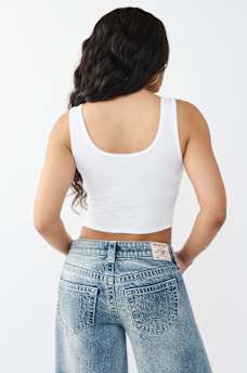 BUTTON-UP RIBBED TANK TOP, image 6