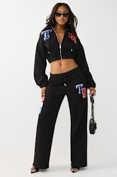 CRYSTAL PATCH GIRLFRIEND ZIP HOODIE, image 3