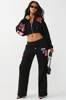 CRYSTAL PATCH STRAIGHT LEG SWEATPANT, image 2