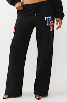 CRYSTAL PATCH STRAIGHT LEG SWEATPANT, image 1