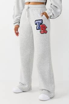 CRYSTAL PATCH STRAIGHT LEG SWEATPANT
