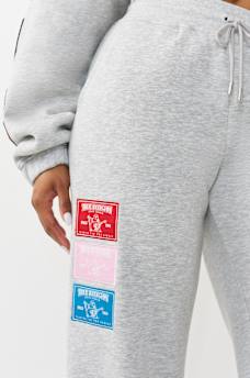 CRYSTAL PATCH STRAIGHT LEG SWEATPANT